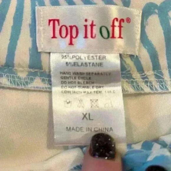 Top It Off Active Skort Ladies XL Spring Summer Tennis Pickleball Sport Coastal - Picture 3 of 5